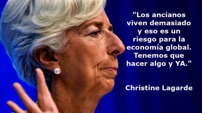 Christine Lagarde: “Los ancianos viven demasiado y es un riesgo ...